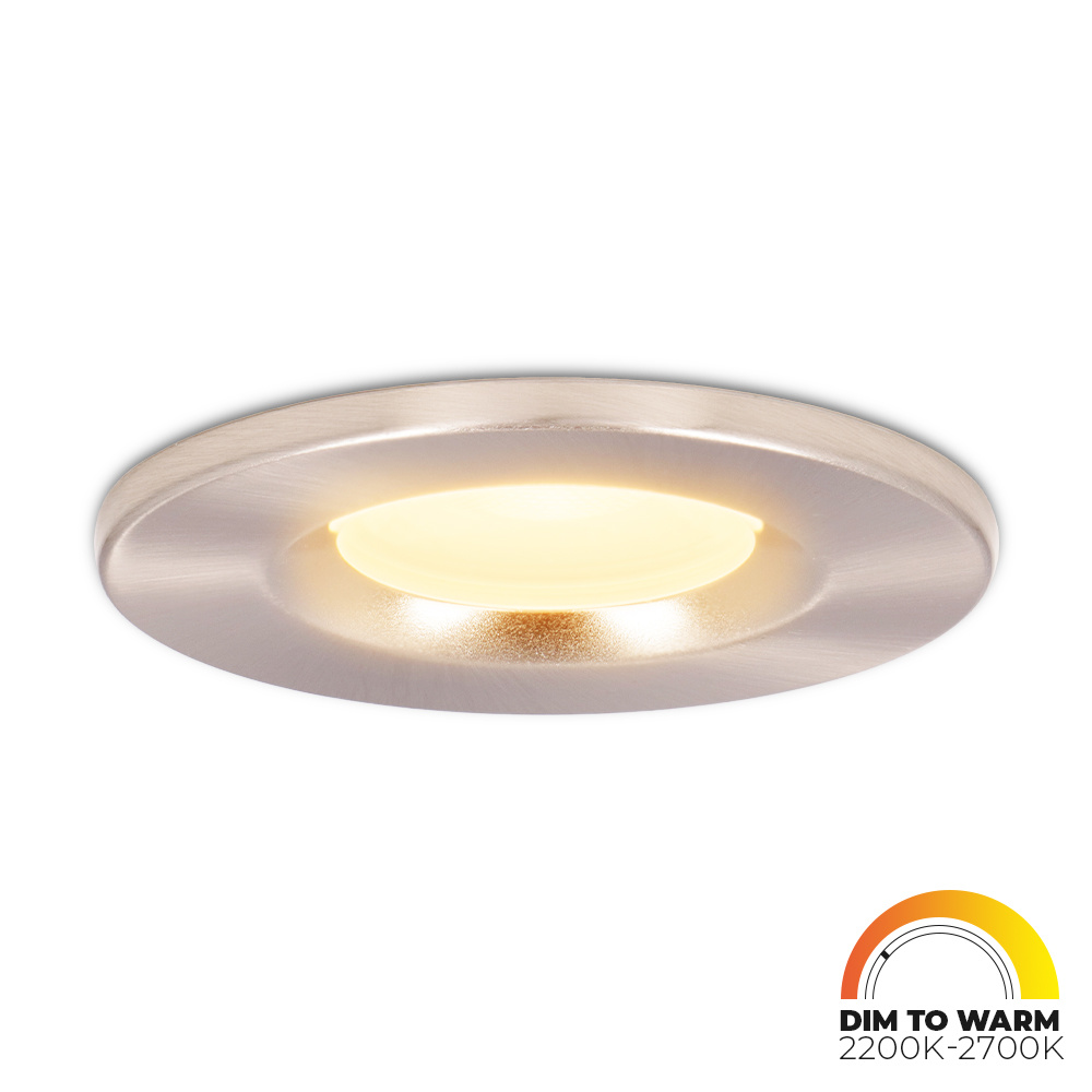 HOFTRONIC™ Dimbare LED inbouwspot RVS Venezia 6 Watt 2200 2700K IP65 Dim to warm