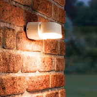 Dimbare LED Wandlamp Dayton wit 6 Watt 3000K kantelbaar IP54 spatwaterdicht 3 jaar garantie