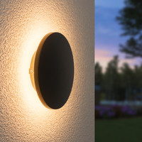 Casper LED Wall lamp Black - 3000K warm white - 6 Watt - Round - Wall lamp for indoor and outdoor use