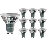 Satz von 10 GU10 LED Spots 5 Watt Dimmbar 2700K warmweiß (ersetzt 50W)