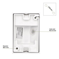 Dimmable LED wall light Marion White IP65 incl. 5 Watt 2700K GU10 spot