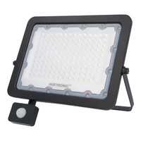 Beam LED Breedstraler met bewegingssensor en schemerschakelaar - 100 Watt 10000lm vervangt 1000 Watt - 4000K neutraalwit - IP65 3 jaar garantie