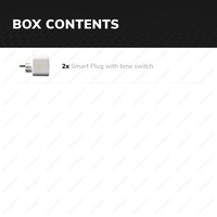 2x Smart plug - WiFi & Bluetooth - with timer - Compatible with Amazon Alexa & Google Home - White
