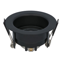 Mari LED recessed spotlight fixture black including GU10 fitting IP65 splashproof 2 years warranty