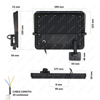 Beam LED Fluter mit Bewegungsmelder & Dämmerungsschalter - 100 Watt 10000lm ersetzt 1000 Watt - 4000K neutralweiß - IP65 3 Jahre Garantie