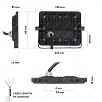 Beam LED Breedstraler 20 Watt 6400K IP65 vervangt 180 Watt 3 jaar garantie