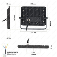 Beam LED Floodlight 30 Watt 6400K IP65 replaces 270 Watt 3 year warranty