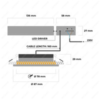 Set van 3 smart LED inbouwspots Rome - RVS - 6 Watt - WiFi & Bluetooth - RGBWW - IP44 - Dimbaar via app - Kantelbaar