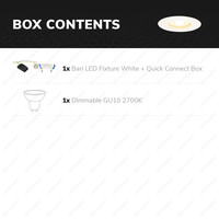 Dimmable LED spotlight Bari white GU10 5 Watt 2700K IP65 splashproof