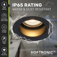 Mari LED inbouwspot - 5 Watt - Warm wit 2700K - Verwisselbare GU10 - Dimbaar - voor binnen en buiten - Zwart