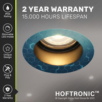 Mari LED inbouwspot - 5 Watt - Warm wit 2700K - Verwisselbare GU10 - Dimbaar - voor binnen en buiten - Zwart
