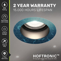 6x Mari LED inbouwspot - 5 Watt - Daglicht wit 6000K - Verwisselbare GU10 - Dimbaar - voor binnen en buiten - Zwart