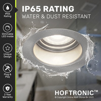 3x Mari LED inbouwspot - 5 Watt - Daglicht wit 6000K - Verwisselbare GU10 - Dimbaar - voor binnen en buiten - RVS