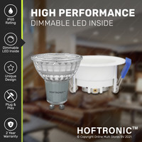 Mari LED inbouwspot - 5 Watt - Daglicht wit 6000K - Verwisselbare GU10 - Dimbaar - voor binnen en buiten - Wit