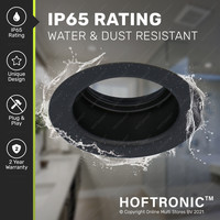 Mari LED recessed spotlight fixture black including GU10 fitting IP65 splashproof 2 years warranty