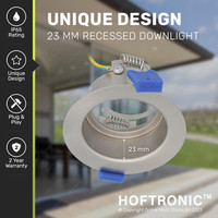 Mari LED recessed spotlight fixture stainless steel including GU10 fitting IP65 splashproof 2 years warranty