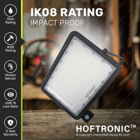 LED Flutlicht mit Sensor 200 Watt 6400K IP65 ersetzt 1800 Watt 3 Jahre Garantie