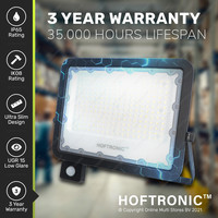 Beam LED Breedstraler met bewegingssensor en schemerschakelaar - 150 Watt 15000lm vervangt 1350 Watt - 6000K daglichtwit - IP65 3 jaar garantie