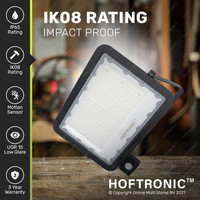 Beam LED Floodlight with sensor 150 Watt 6400K IP65 replaces 1350 Watt 3 year warranty