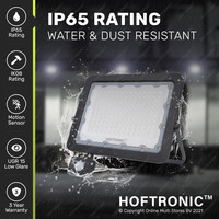 LED Floodlight with sensor 100 Watt 6400K IP65 replaces 1000 Watt 3 year warranty