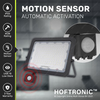 LED Floodlight with sensor 100 Watt 6400K IP65 replaces 1000 Watt 3 year warranty