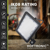 Beam LED Fluter mit Bewegungsmelder & Dämmerungsschalter - 100 Watt 10000lm ersetzt 1000 Watt - 4000K neutralweiß - IP65 3 Jahre Garantie