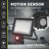 LED Breedstraler met sensor 30 Watt 6400K IP65 vervangt 270 Watt 3 jaar garantie