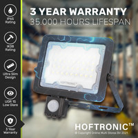 LED Breedstraler met sensor 30 Watt 6400K IP65 vervangt 270 Watt 3 jaar garantie