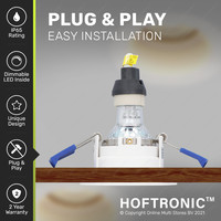 Mari LED inbouwspot - 5 Watt - Daglicht wit 6000K - Verwisselbare GU10 - Dimbaar - voor binnen en buiten - Wit