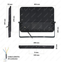Beam LED Floodlight 200 Watt 6400K IP65 replaces 1800 Watt 3 year warranty
