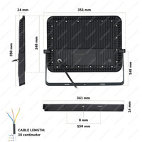Beam LED Floodlight 150 Watt 4000K IP65 replaces 1350 Watt 3 year warranty