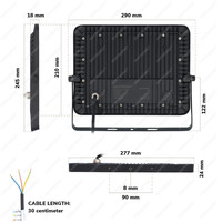 Beam LED Fluter 100 Watt 6400K IP65 ersetzt 1000 Watt 3 Jahre Garantie