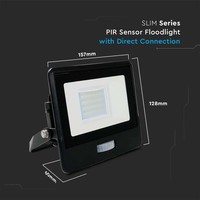 LED Breedstraler met bewegingssensor - 20 Watt - 6500K - IP65 - 5 jaar garantie