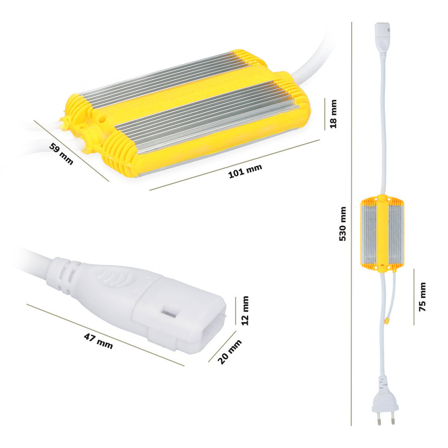 Dimmer LED Streifen Plug & Play inkl. RF Fernbedienung