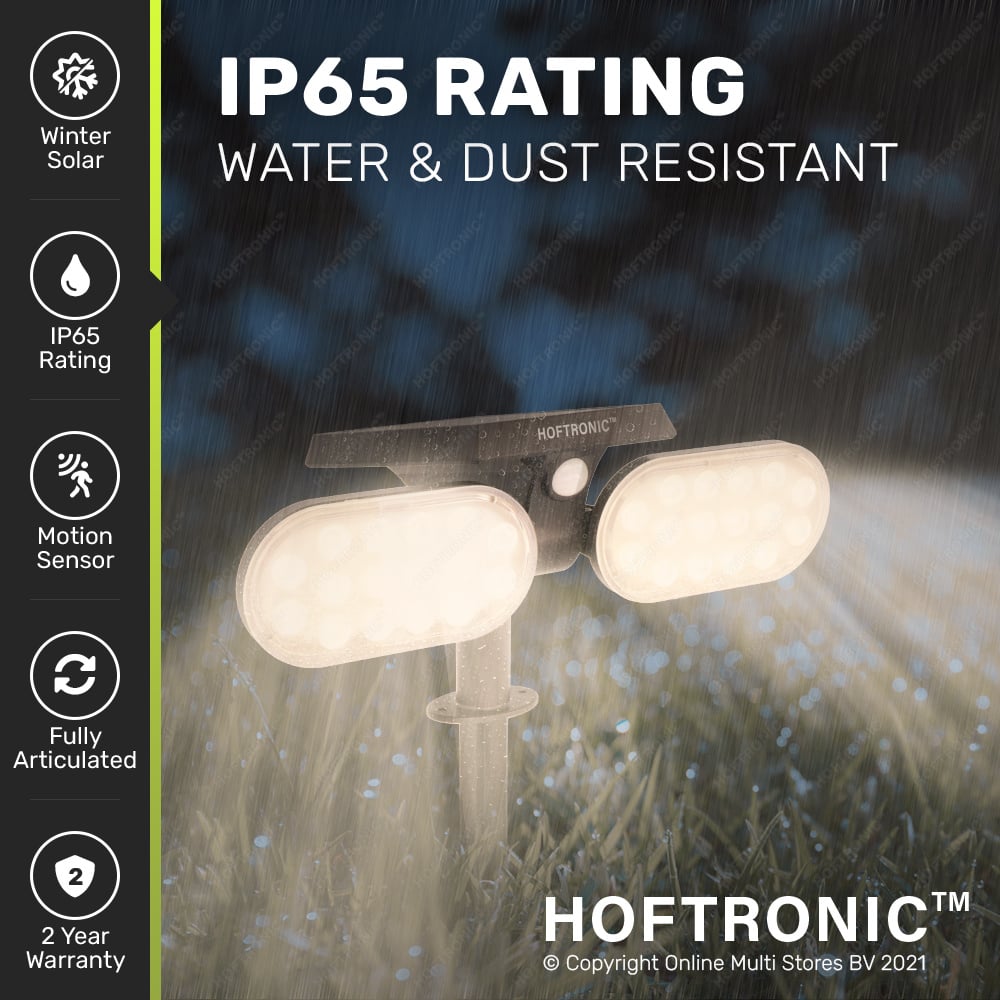 4x Solar LED Prikspot Pato PIR met bewegingssensor 3000K warm wit - Tuin spots, spots bodem buiten