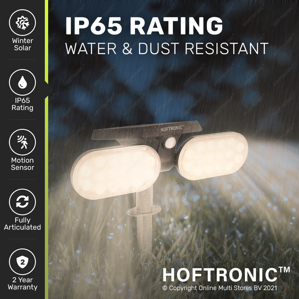 Solar LED Tuinspot Pato PIR met bewegingssensor 3000K warm wit Prikspot Tuinspot - Tuin spots, spots bodem buiten