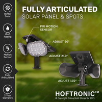 4x Solar Spotlight Pato PIR with motion sensor 6000K daylight white