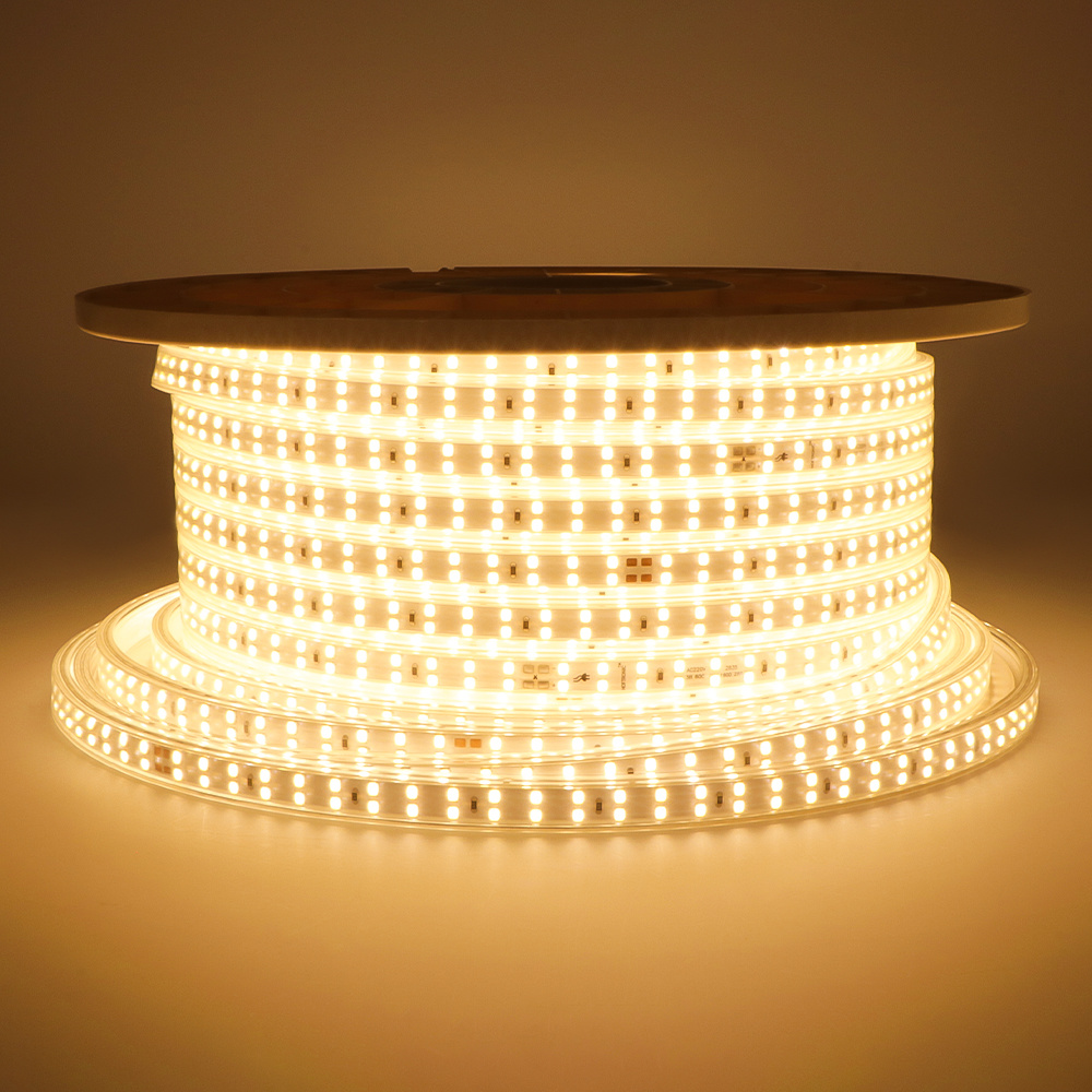 LEDZEIT - Profi Serie - Ruban LED 50m extérieur et intérieur, 220V-240V,  blanc chaud, dimmable, imperméable, extensible, Strip light, pour le  bâtiment, le magasin, la décoration et l'éclairage : : Luminaires  et