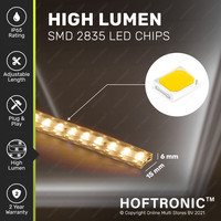 Dimbare LED Strip 10m - Lichtslang 3000K - 180 LEDs/m - IP65 - Plug & Play - SMD 2835 - Flex180 Series