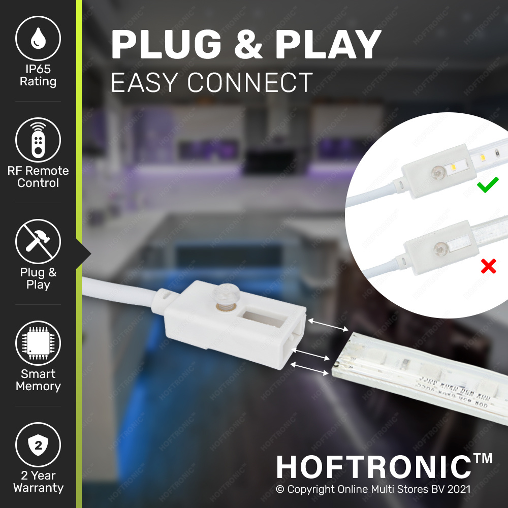 Dimmer LED strip RGB - Plug & Play - incl. RF afstandsbediening - Flex60 & Flex120 Series