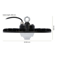 LED High bay Cali - 120W - 200lm/W - 5700K - with motion and daylight sensor - 120° - IP65 - 5 year warranty