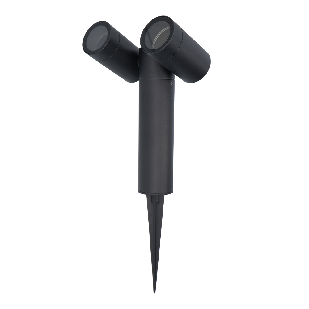 Pinero Double - Kantelbare LED prikspot Dubbel Zwart - Excl. GU10 - Dimbaar - Tuinspot - IP65 waterdicht voor binnen en buiten - 3 jaar garantie - Tui