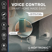 Smart plug - WiFi & Bluetooth - Extra flat - Compatible with Amazon Alexa & Google Home - White