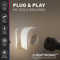 Smart plug - WiFi & Bluetooth - Extra flat - Compatible with Amazon Alexa & Google Home - White