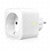Intelligenter Stecker - WiFi & Bluetooth - mit Zeitschaltuhr - Kompatibel mit Amazon Alexa & Google Home - Weiß