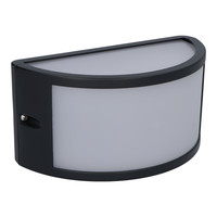 Norton LED wandlamp Diffuus - E27 Fitting - Moderne muurlamp max. 18 Watt - IP54 voor binnen en buiten - Dubbelzijdig - Zwart