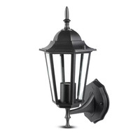 Traditioneel klassieke wandlamp - Zwart - Geschikt voor E27 - IP44