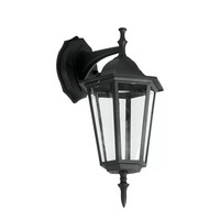 Traditioneel klassieke wandlamp - Zwart - Hangend - Geschikt voor E27 - IP44