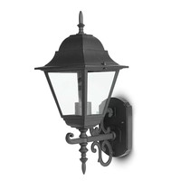 Traditioneel klassieke wandlamp XL - Zwart - Geschikt voor E27 - IP44