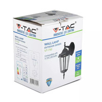 Traditioneel klassieke wandlamp - Zwart - Hangend - Geschikt voor E27 - IP44